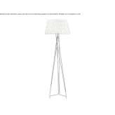 Handmade floor lamp made of wood veneer and metal Chelan