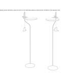 Stalowa lampa podłogowa LED Uciechow