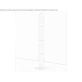 LED floor lamp made of blown glass Alfta