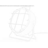Adjustable iron LED floor lamp Caserta