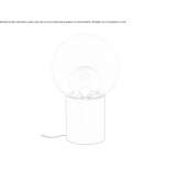 Glass floor lamp Worthing
