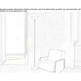Aluminum LED floor lamp Barcabo