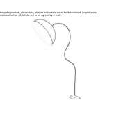 Resin floor lamp Robleda