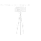 Handmade floor lamp made of wood veneer and metal Chandon