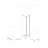 Resin floor lamp Cavour
