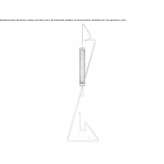 Steel LED floor lamp Cobadin