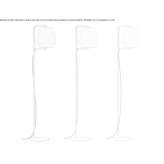 Fabric floor lamp Otilpan