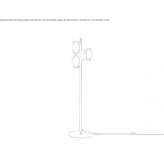 Lampa podłogowa Direct z lekkiego metalu Pahactla