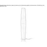 Textile floor lamp with dimmer Cochran