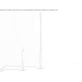 LED floor lamp made of aluminum and acrylic Wurzen