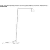 Aluminum LED floor lamp Genc
