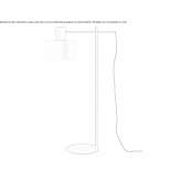 Metal floor lamp with a polyester shade Czyzew