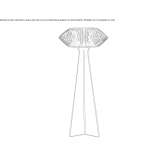 LED floor lamp made of polypropylene Losone