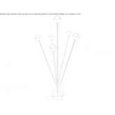 LED floor lamp with dimmer Perelyub