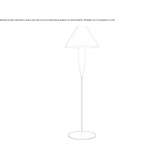 Polyethylene floor lamp Kalyvia