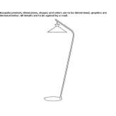 Lampa podłogowa z malowanego metalu Berriat
