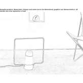 Metal table/floor lamp Hadamar