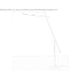 Aluminiowa lampa podłogowa LED z wahadłowym ramieniem Zary