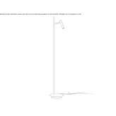 Adjustable metal LED floor lamp Rueyres