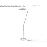 Marmurowa lampa podłogowa LED ze ściemniaczem Chanal