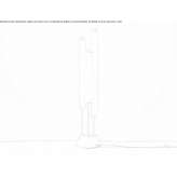 Lampa stołowa z dmuchanego szkła i metalu Streator