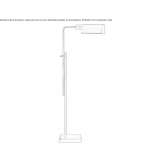 Apteczna lampa podłogowa z ręcznie przecieranego antycznego mosiądzu Albareto