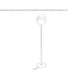 Lampa podłogowa ze szkła Murano i metalu Sestu