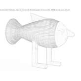 Handmade floor lamp made of wooden veneer Eastport