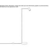 Adjustable steel LED floor lamp Occoquan