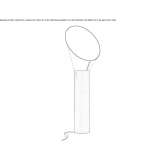 LED floor lamp made of steel and PVC Storebro