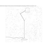 Metalowa lampa podłogowa z wahadłowym ramieniem Penalva