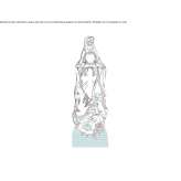 LED floor lamp made of PMMA Ulubey