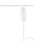 Glass floor lamp Parlier