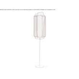 Metalowa lampa podłogowa LED Sagres