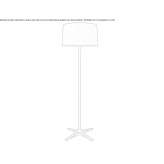 Fabric floor lamp Calwell