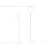 Metal floor lamp Mammola