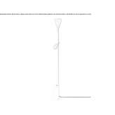 Floor lamp made of powder-coated steel and oak wood Lisicani