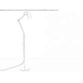 Adjustable aluminum floor lamp Medole