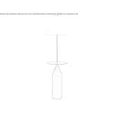 Duża lampa podłogowa z postarzanego żelaza z lnianym kloszem Autan