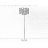 Halogen bronze floor lamp with crystals Vialfre
