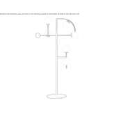 Metalowa lampa podłogowa LED Giffone