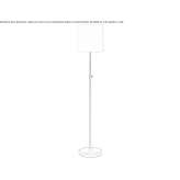 Lampa podłogowa w kolorze brązu z naturalnym papierowym kloszem Jaumave