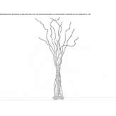 Lampa podłogowa LED wykonana ręcznie z brązu Pitomaca