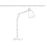 Adjustable floor lamp Jumet