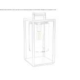 Lampa podłogowa z aluminium malowana proszkowo Dormagen