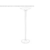 Floor lamp with dimmer Drumpt