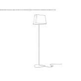 Fabric floor lamp Pitelino