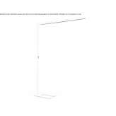 Aluminiowa lampa podłogowa LED Kermt