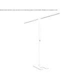 Aluminiowa lampa podłogowa LED Kermt
