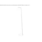 Adjustable floor lamp in opal glass and brass Ramenki